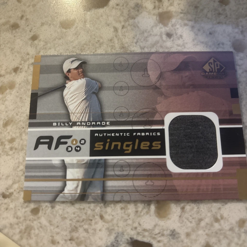 UPPER DECK 2003 SP GAME USED EDITION BILLY ANDRADE #AF-BA RELIC CARD - Image 1 of 1