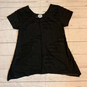 Keren Hart Damen schwarz locker Kurzarm Top Größe Medium - Bild 1 von 7