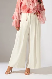 Evans Curve Women's Plus Size Pleat Front Occasion Trousers - Picture 1 of 7