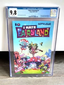 Comic I Hate Fairyland #1 White Pages Skottie Young CGC 9,8 - Picture 1 of 2