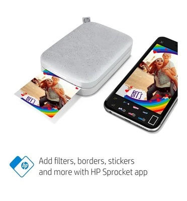 HP Sprocket Select Portable Printer, 2.3x3.4" Instant Photo Printer-Eclipse NISB - Image 1 of 4