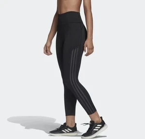 BNWT ADIDAS x Universal Standard 3-Stripes 7/8 tights Black UK XL/ NEW - Picture 1 of 5