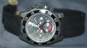 Invicta Men's Signature II Chronograph Silver Dial Black Polyurethane Watch 7430 - Picture 1 of 5