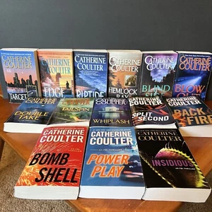 Lot: 14 Catherine Coulter FBI Thriller Series Paperback Book Target Edge Riptide - Imagen 1 de 9