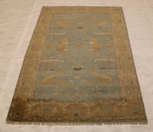 5'2" x 7'8" ft. Oushak Vegetable Dye Oriental Hand Knotted Traditional Area Rug - Picture 1 of 8