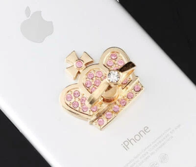 Legend's 360 Cristal Giratorio Teléfono Celular Tableta Anillo de Dedo Soporte Agarre Foto 1 de 4