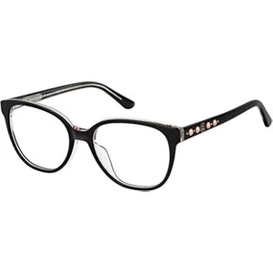NEW Juicy Couture JU194 807 Black on Clear Eyeglasses 52mm with Juicy Case - Picture 1 of 1