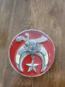 SHRINE SHRINER CRESCENT MOON MASON BELT BUCKLE - Picture 1 of 2