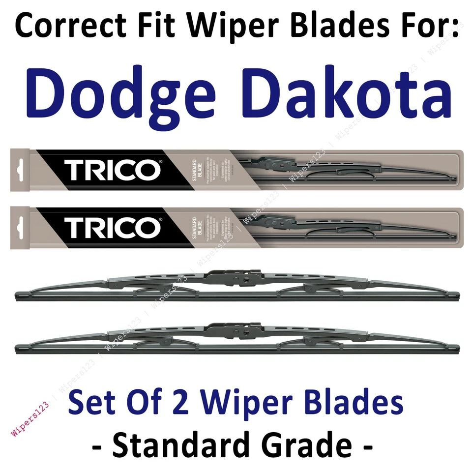 Стандартные стеклоочистители лезвия упаковка 2 шт. — подходят для Dodge Dakota 2002–2011 годов выпуска — 30210x2 - Изображение 1 из 1