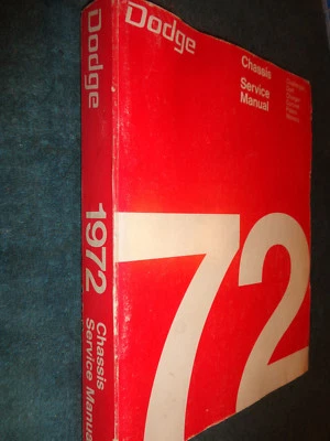 1972 DODGE / CARREGADOR / DARDO/ CHALLENGE / CORONET + MANUAL DE LOJA / LIVRO ORIGINAL - Imagem 1 de 4