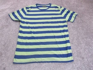 Volcom Shirt Mens XXL 2XL Striped Green Blue Logo Casual Beach - Picture 1 of 9