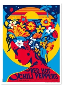 Red Hot Chili Peppers Tour Poster Pacific Coliseum Vancouver 2023 18" x 24" - Bild 1 von 1