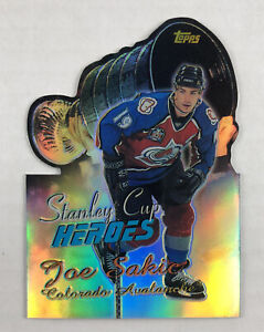 1999-00 Topps Joe Sakic #SC10 Stanley Cup Heroes Die Cut Refractor - Avalanche
