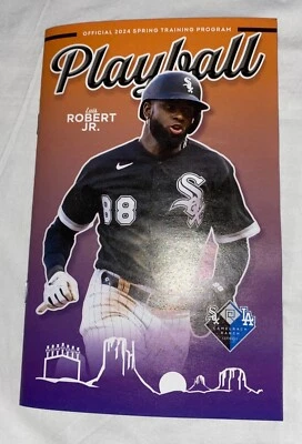 2024 Chicago White Sox Spring Training baseball program Luis Robert Jr. cover - Image 1 of 2