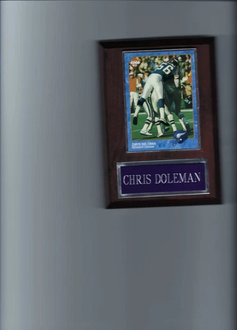 CHRIS DOLEMAN PLAQUE MINNESOTA VIKINGS FOOTBALL NFL   C Cover