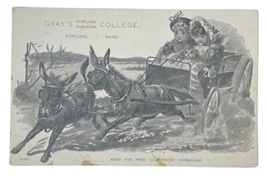 ANTIQUE EPHEMERA – GRAY’S PORTLAND BUSNESS COLLEGE PORTLAND, ME - Picture 1 of 3