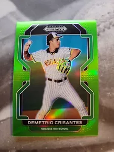 2022 Prizm Draft Picks Baseball Base Lime Green #PDP198 Demetrio Crisantes /75 - Picture 1 of 2