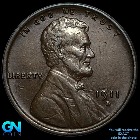 1911 D Lincoln Cent Wheat Penny   #E2643 Cover