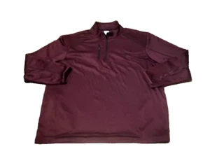 Callaway Golf Pullover XXLarge Fig Purple 1/4 Zip UV Protection Fleece Lined A3 - Picture 1 of 18