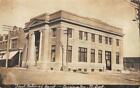 RPPC 1st National Bank CARRINGTON Foster County North Dakota 1910s Antique Photo