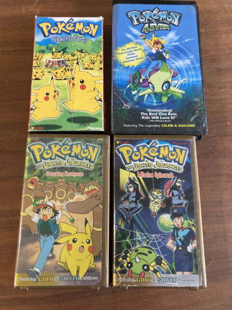 3 Fitas Vhs Pokémon 2, 3 e 4 (Originais)