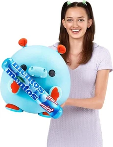 Snackles (Mentos) Hipopótamo Súper Tamaño 14 pulgadas Peluche de ZURU, Peluche Ultra Suave, Col - Imagen 1 de 3