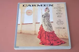 ASD 331-3 Wg ED1 Bizet Carmen Los Angeles Gedda Michael Blanc Beecham HMV STEREO - Picture 1 of 6