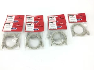 CDW 6' USB A/B Cable F3U133-06-CDW (Lot of 7) - Picture 1 of 4