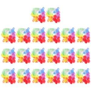 10 Pares Pulseras Leis Hawaianas de Navidad Pulsera Regalos Hibisco a Granel - Imagen 1 de 12