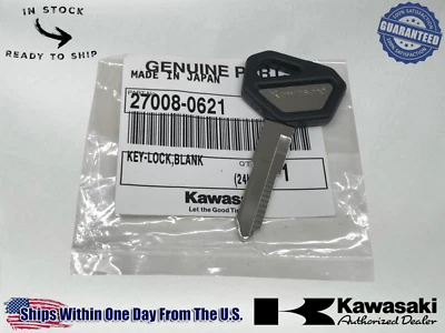 Kawasaki Key Blank Ninja ZX11 250R 600R Concours GPZ 1100 Eliminator 27008-0621 - Image 1 of 4