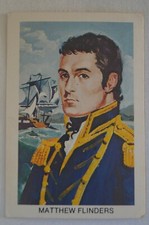 Explorers Sunblest Tip Top Australia Collector Card - Matthew Flinders