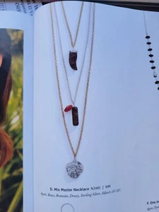 Silpada Mix Master Necklace N3102 18”-20” Agate, Brass, Druzy, Sterling - Picture 1 of 4