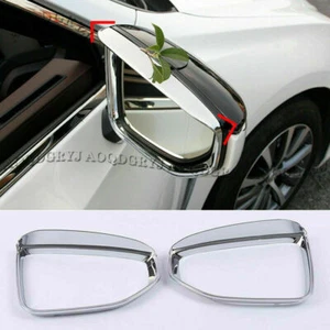 For LEXUS ES300H 350 2018-21 Chrome Rearview Mirror Rain Sun Visor Moulding Trim - Picture 1 of 6