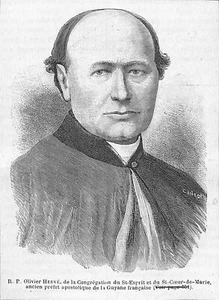 GUYANE / OLIVIER HERVÉ / PRÉFET APOSTOLIQUE / GRAVURE ENGRAVING 1886 - Imagen 1 de 1