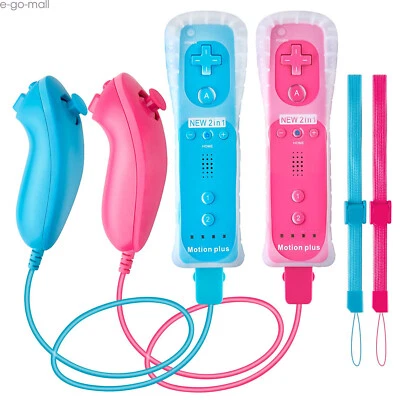 Wii Remote Motion Plus Wireless Controller Nunchuck for Nintendo Wii & Wii U - Image 1 of 4