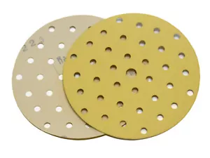 "Disco de lijado de gancho y bucle dorado con patrón de múltiples orificios Starcke Air de 5"" x para lijadora DA" - Imagen 1 de 3