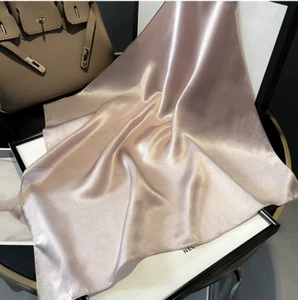 Real Silk Scarf for Ladies Silk Square Scarves Pink - Picture 1 of 4