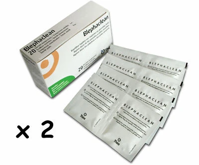 40 BLEPHACLEAN Sterile Individual Eyelid Wipes For BLEPHARITIS Spectrum Thea