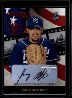 2002 Donruss Studio Private Signings #28 Jeremy Affeldt Auto 65/250 KC Royals - Image 1 of 2