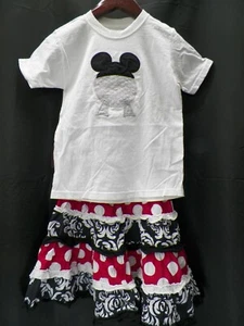 Triple Stitcht Girls Mickey Mouse Shirt and Skirt Size 6-7 - Picture 1 of 7