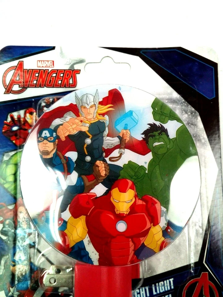 NEW Avengers Characters LED Night Light Plug in with Bulb, Indoor Use !   - Image 1 of 4