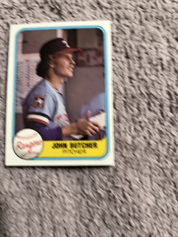 1981 Fleer Texas Rangers Baseball Card #635 John Butcher - Image 1 of 1