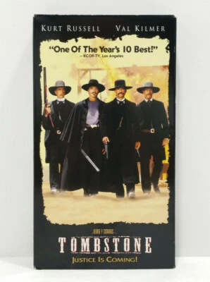 Tombstone (VHS, 1994) Kurt Russell Val Kilmer TESTED WORKS - Image 1 of 4