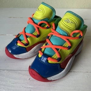 Reebok Kleinkind "Color Explosion" hohe Schuhe Mitte Größe 9 Basketball - Bild 1 von 9