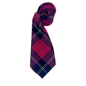 Cravatta Ramsay tartan rosso 100% lana nuova made in Scotland; Natale, vacanze, plaid - Foto 1 di 5