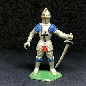 B06 Chevalier Knight HEIMO Marx Toys Petit Soldat Toy Soldier Soldatini - Imagen 1 de 4