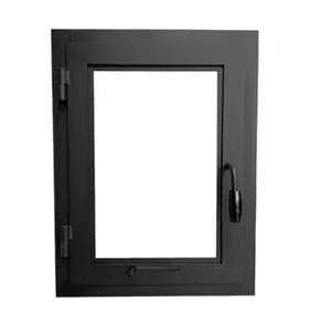 Fireplace door with flange | height: 60cm width: 40cm | from producer - Picture 1 of 8