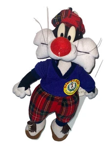 Vintage 1999 Sylvester The Cat Six Flags Hippie Plush Looney Tunes Soft Toy 15" - Picture 1 of 7