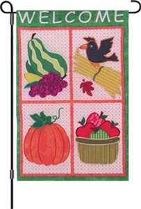 Fall Welcome Garden Size (13" x 18" Approx) Flag PR 51101 - Picture 1 of 1