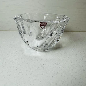 Orrefors Crystal Residence Swirl 8-seitige achteckige Schüssel.  (8" an der breitesten Stelle) - Bild 1 von 6